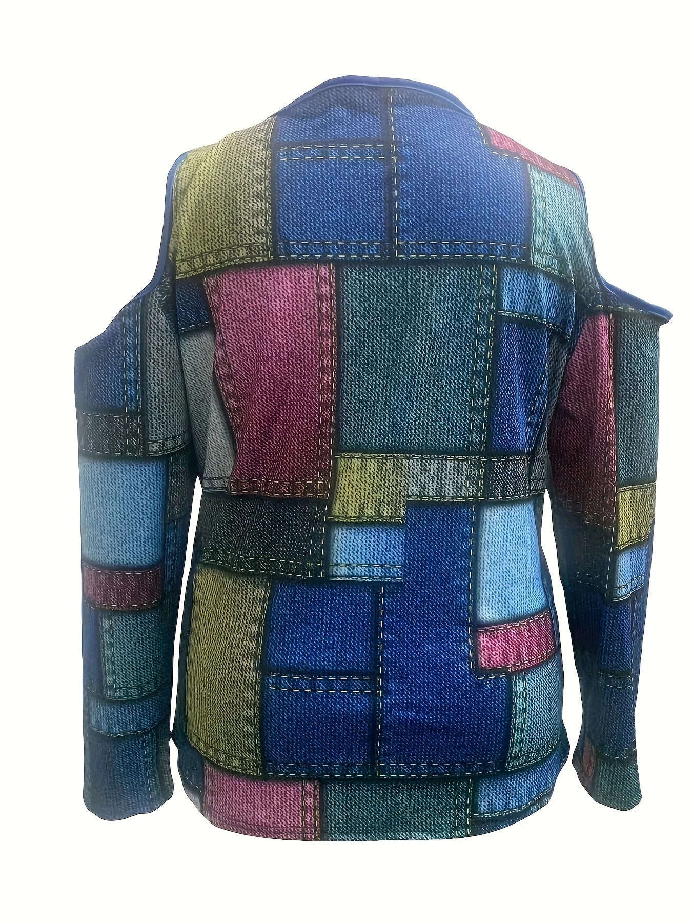 Plus Size V-Neck Zipper Design Long Sleeve Blouse: Stylish Top for Modern Women's Fashion