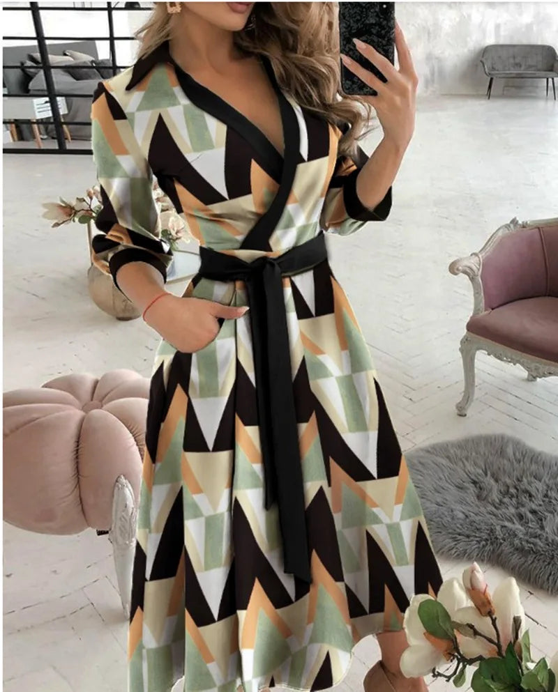 Women Print Dress Sexy V-Neck Bat Sleeve Ruffl Flowers Print Bohemian Beach Sundress Ladies Loose Summer Vacation Mini Dresses